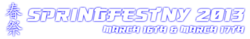 SpringFestNY 2013